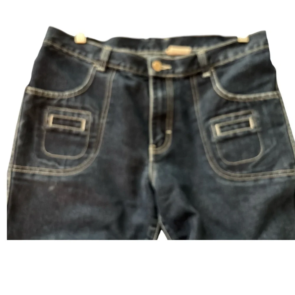 Vintage Jordache jeans, dark blue denim, straight leg,   Size 11 / 12. - Picture 4 of 6